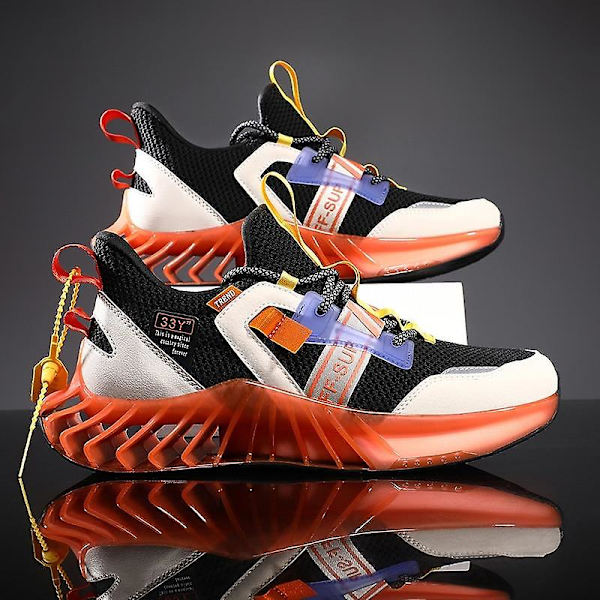 Löparskor, Sneakers Sportskor A32black orange 10