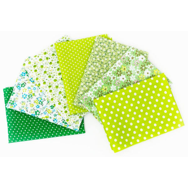 7 st Blandat Fat Quarter-paket Quilt Quilting Bomullstyg Sömnad DIY Set