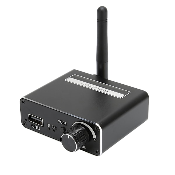 Digital till Analog Ljudomvandlare Koaxial Till RCA 3.5mm DAC Trådlös Ljudadapter med Bluetooth-mottagare