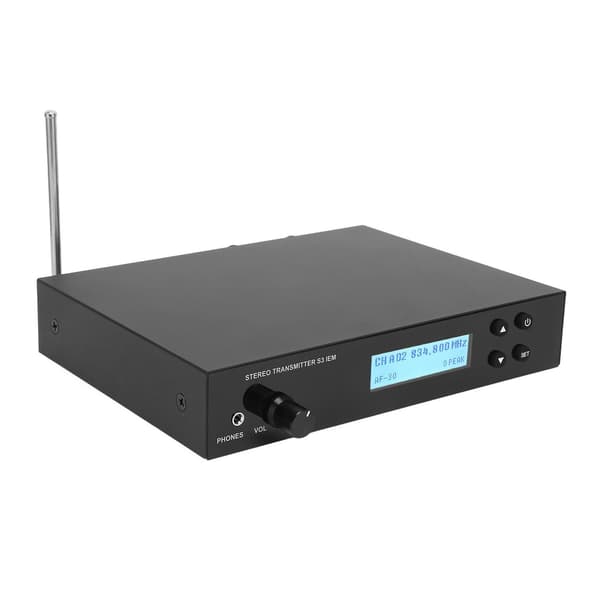 Trådlöst hörlursmonitorsystem 830?866MHz 3 lägen Öronretursystem för gitarr- och basgitarrspelare 110?240VUS-kontakt