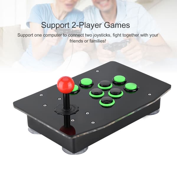USB-spelkonsol för arkadspel med joystick, fördröjningsfri styrenhet för PC-datorspel
