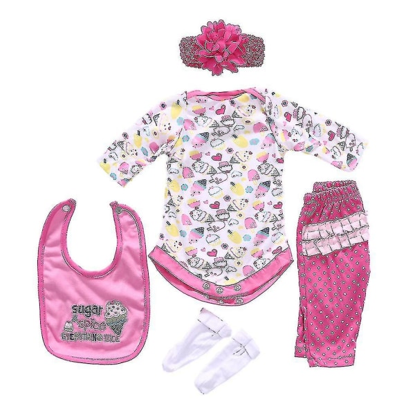 22 Realistiska Reborns-kläder Söta toddler bär Grandmas Collection 9