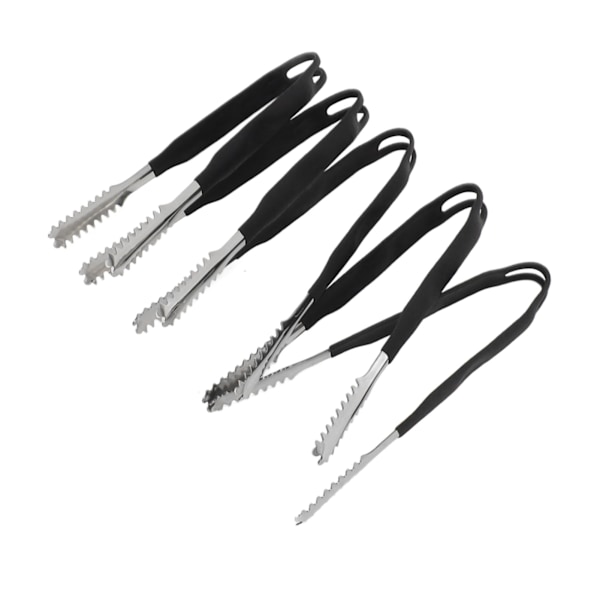 5 st Rostfria Köksänger Non-Stick Matlagningsgrill Tänger Halkfritt Grepp Mini Tänger 17,7cm / 7,0in