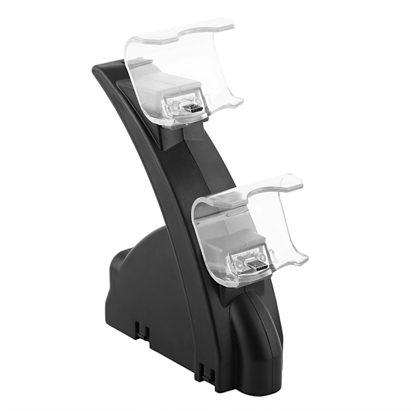 USB Dubbel Laddningsstation Dockningsstation Stativ för PS4 för Playstation 4 Slim/Pro-kontroll