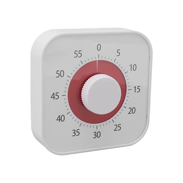 60 min Visuell Timer Tyst Nedräkning 60 Minuter Barn Visuell Timer för Kök Matlagning Timing