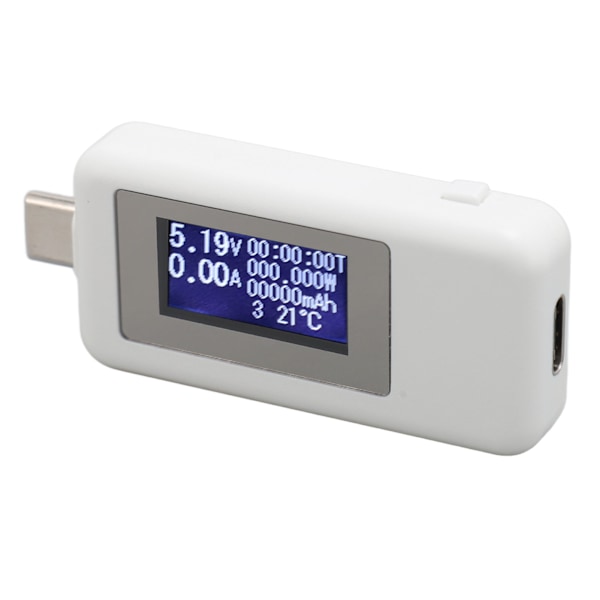 KWS 1802C Typ C Spännings- och Strömstyrkemätare 0?5.1A 4?30V 0?155W 0 till 99 Timmar USB C Digital Multimeter för Laboratorier