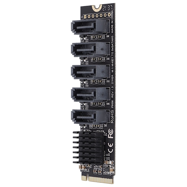 PH56 M2 PCIE 3 5-portars hårddiskexpansionsadapterkort med stöd för PM-funktion, datortillbehör