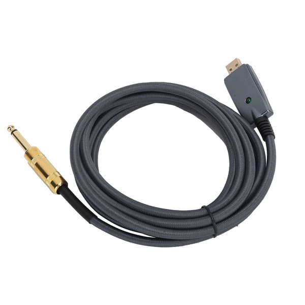 JORINDO 3 M USB Gitarrkabel USB Hane till 6,35 mm Hane Gitarrsladd Inspelningsanslutningskabeladapter