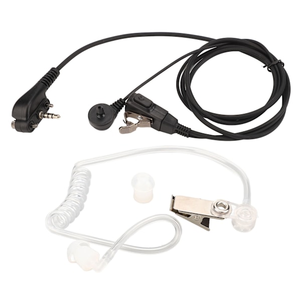 Akustiska rörhörlurar Transparent Strålningsreducering Bärbar Luft Akustiskt Rör Headset för Motorola Walkie Talkie 1 st
