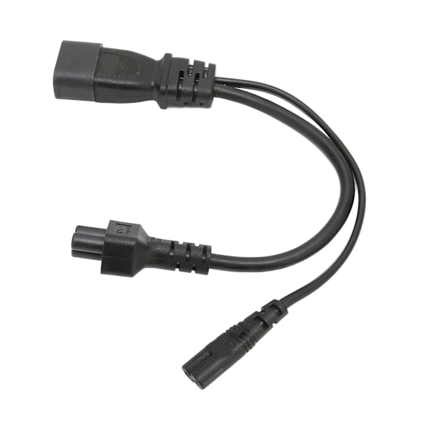 IEC320 C14 Hane till C5 C7 Hona Strömkabel 1 in 2 Ut 10A 250V Vattentät Strömförlängningsadapterkabel för LCD-skärmar