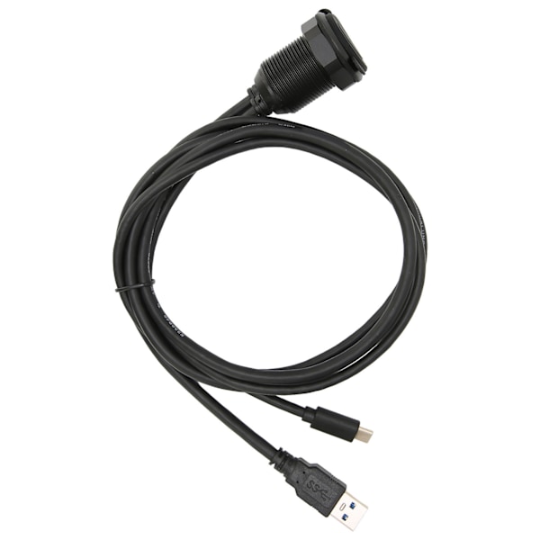 USB3.0 Monteringskabel Aluminiumlegering 1m/3.3ft Vattentät Datakabel med LED-ljus för Bärbara Datorer TV-apparater