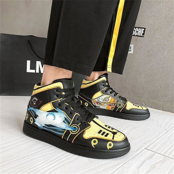 Herr- Casual Sneakers Skor ( set 1) 36 / Black yellow
