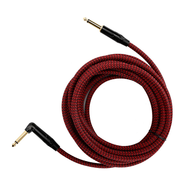 JORINDO 6M Ljud Gitarrkabel 6.35MM Elektrisk Gitarrförstärkarkabel Instrumentkabel Guldpläterad Kontakt med Svart Skal JD6217
