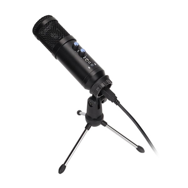 E102 USB Mikrofon 192kHz/24bit Dator Kondensatormikrofon med Stativ för Windows