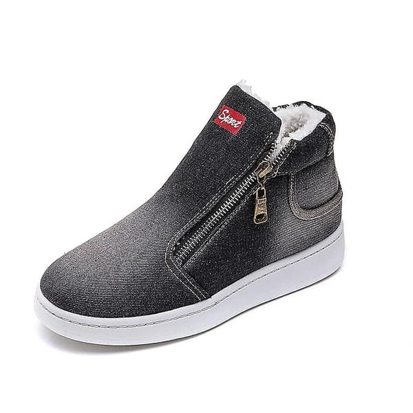 Vinterplattform Supervarma Casual Cowboy ankelstövlar Black 8.5