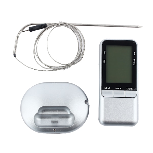 Trådlös Elektronisk Grilltermometer Utomhus Bärbar Fjärrkontroll Grilltermometer