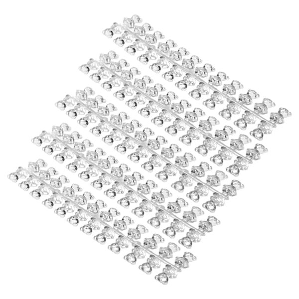 120 st Björnformade Nagel Färg Display Kort Tips Diagram Konst Övning för Manikyrister Salonger