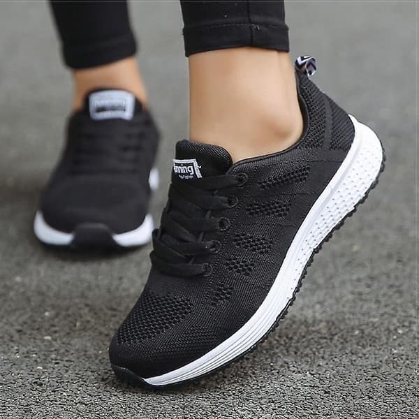 Dam Skor Super Lätta Sneakers Black 8.5