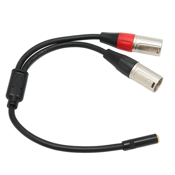 3,5 mm 1/8 till XLR Mikrofonkabel Professionell Balanserad Dubbel XLR Hane till 3,5 mm Hona Stereokabel 0,3 m