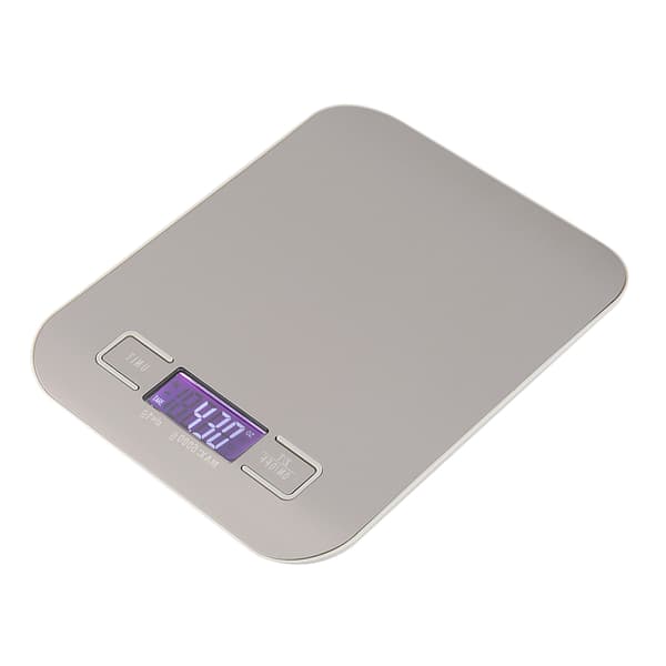 5000g/1g Digital Elektronisk Matvåg Köksvåg Rostfritt Stål med LCD-Display Silver