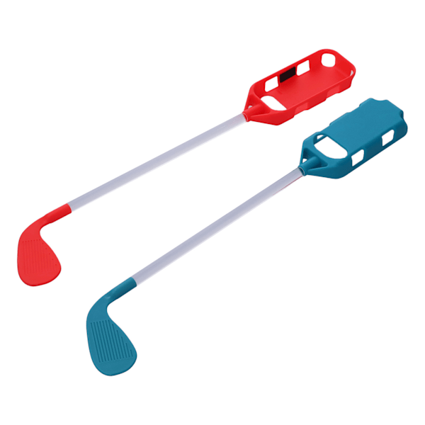 2-pack Golfklubbor Hållbara Bekväma att Hålla Golfspelkontrolltillbehör för Switch-spel
