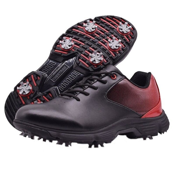 Utomhus Lättvikt Walking Sneakers Golfskor Black 7