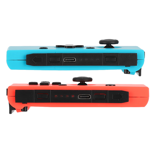 1 Par Vänster Höger Bluetooth Spelkonsol En-knappsanslutning Spelkontroll för Switch (Blåröd)