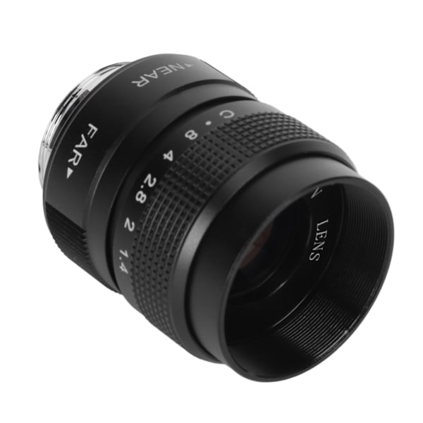 25mm F1.4 CCTV-objektiv Klar Effektiv Ljusledning C-fäste Kameraobjektiv för Bar Butik Parkeringshus Lager Svart