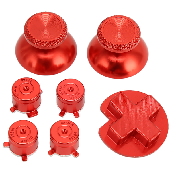 Spelkontroll Metallknappar D-Pad ABXY Kors Aluminiumlegering Reparationsknappar Ersättning för Switch Pro
