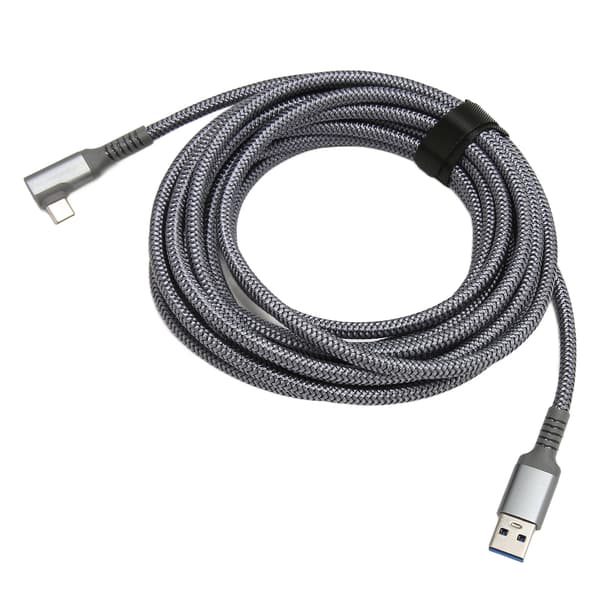 För Quest 2 Link VR-kabel Nylonflätad Hög Hastighet Dataöverföring Laddningskabel VR-tillbehör för VR-headset Gaming PC 5m / 16.4ft