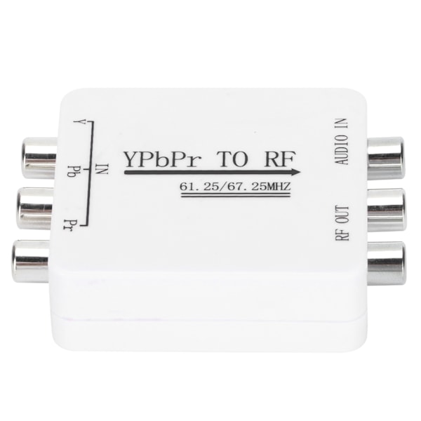 Audio Signal Adapter Mini YPbPr till RF Enkeltrådsöverföringskonverterare för Långdistans Enkeltrådsöverföring