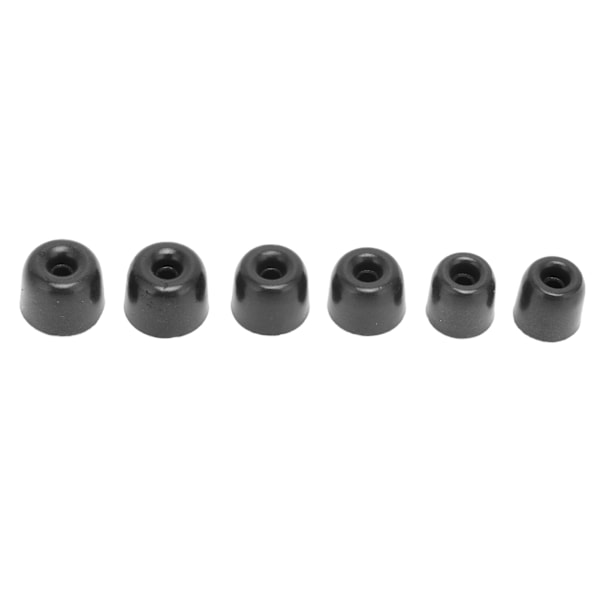 6 par Öronproppar i Minnesskum, Bekväma, Ljudisolerande, 4,1 mm Inre Diameter, Ersättningsöronproppar för De Flesta Hörlurar