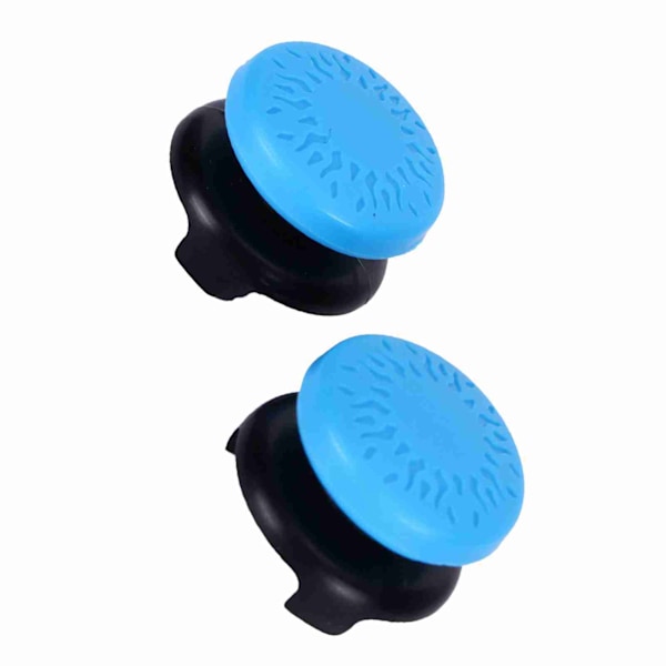 2 st Thumbstick Mjuka Silikonöverdrag Grepp Stick Joystick Controller Spelkontrollknappar för PS5 Blå