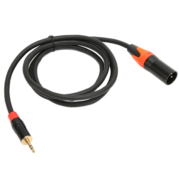 3,5 mm till XLR Adapterkabel Mini Jack Aux till XLR Hane Ljudkabel för Mobiltelefon Laptop Högtalare Mixer 1,5m