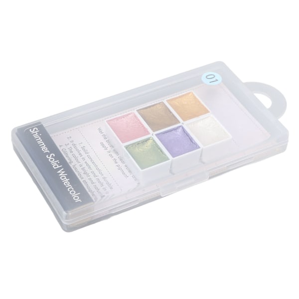 Nagel Akvarellfärg Set Hemmasalong Pärlemorskimrande Glitter Pigment för Konst DIY