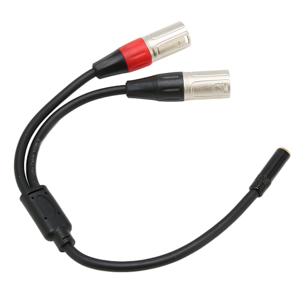 3,5 mm 1/8 till XLR Mikrofonkabel Professionell Balanserad Dubbel XLR Hane till 3,5 mm Hona Stereokabel 0,3 m