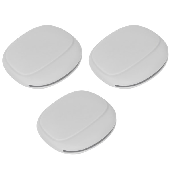 3-pack Öronproppsskyddande Bärväska Bärbar Mini Silikonförvaringspåse för Öronproppar Hem Grå