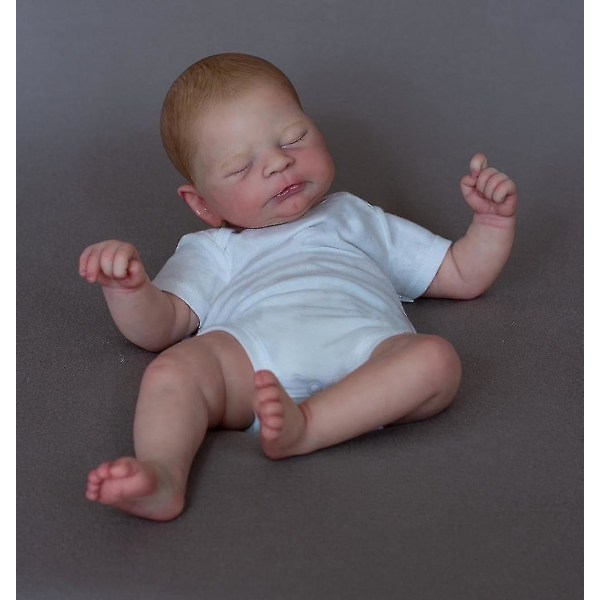 52cm Newborn Baby Reborn Doll Timothy Sleeping Baby Genesis Handmålad docka
