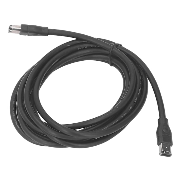 6-Pin till 6-Pin Firewire-kabel Plug and Play IEEE1394 Firewire-kabel för videokamera Digitalkamera Skrivare Skanner 3m