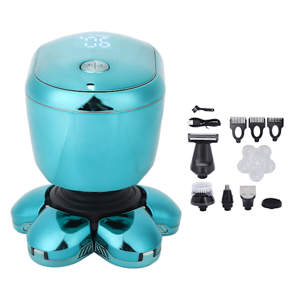 Elektrisk Rakapparat Set USB Uppladdningsbar Vattentät Multifunktionell 6 i 1 Herr Raknings- och Grooming Kit