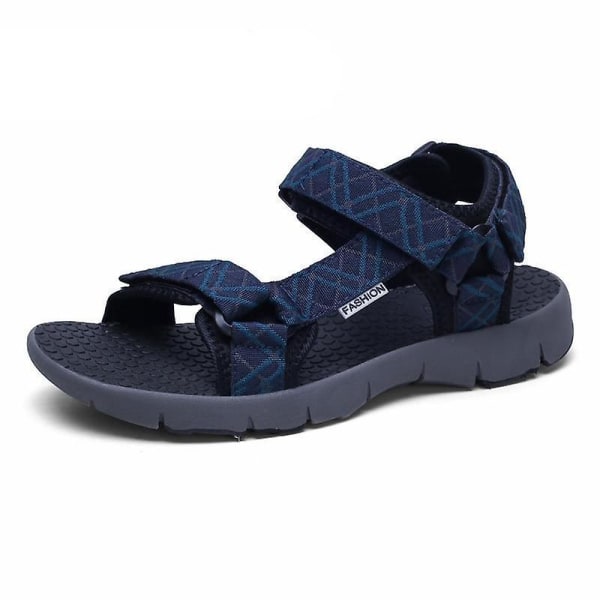 Män sommar andas promenader lätta sandaler grey blue 8.5