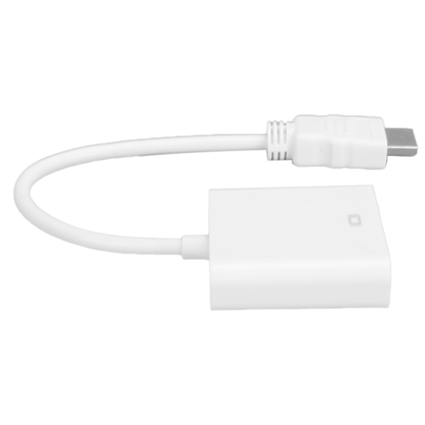 HD Multimedia Interface till VGA Adapter Konverteringskabel för Dator Laptop Monitor Projektor Vit