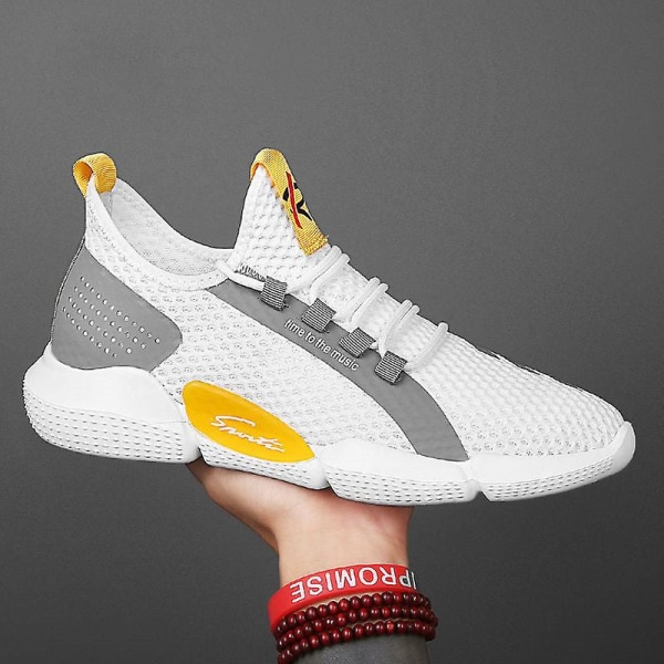 Lätta Casual Sneakers Skor för män Yellow 41