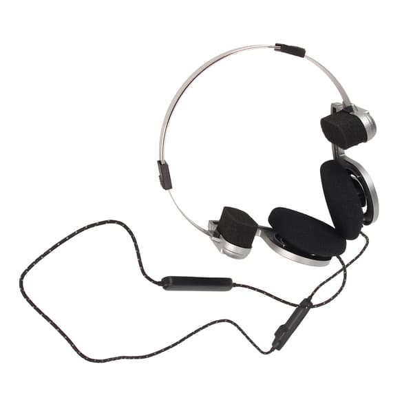 Retro Bluetooth-headset BT5.2 Vikbart Lätt Bärbart Trådlöst Bluetooth-hörlurar för Mobiltelefon Surfplatta Silver