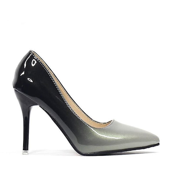 Women Thin Heel Shoes ( Set 1) Gray-10cm 17