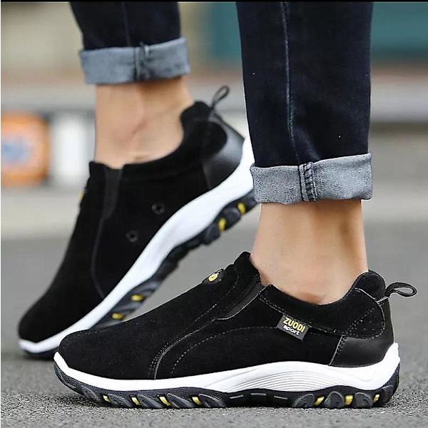 Herr Casual Skor, Andningsbara Utomhussneakers grey A 44
