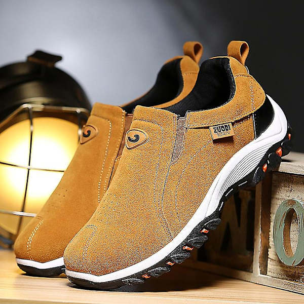 Herr Casual Skor, Andningsbara Utomhussneakers armygreen 41