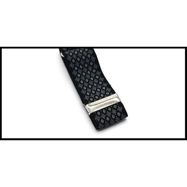 High-end Elegance Man Skjortärm Hållare Justerbart armband Blue