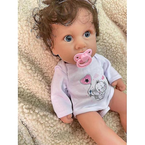 32cm Bebe Reborn Söt nyfödd baby Handgjord hel silikonvinyl Mycket mjuk docka leksakstjej Julklappar