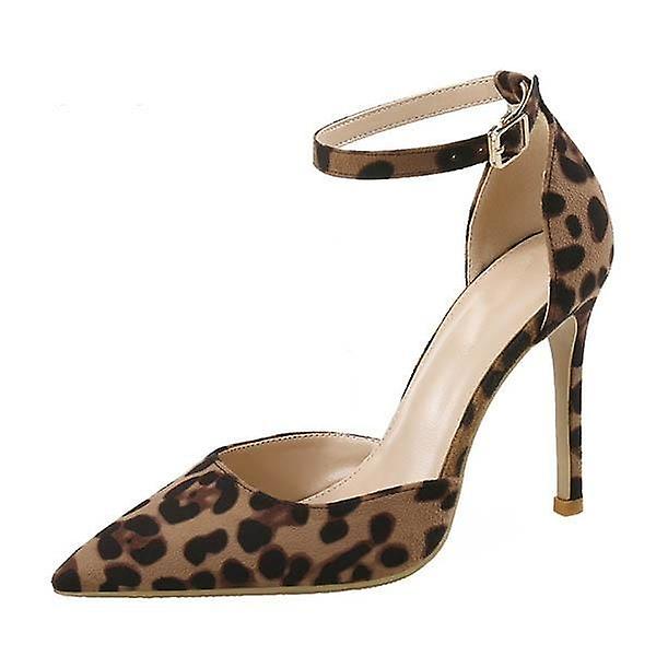 Office Pumps Skor, Animal Print Toe Skor 5 / N